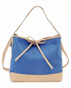 Torebka damska worek JEANS z kosmetyczką modna Pojemna Lekka Praktyczna