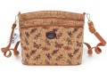 Torebka-damska-korkowa-listonoszka-trzykomorowa-z-korka-lekka-pojemna-praktyczna-wegańska-ekologiczna-ekostyl-ekomoda-trzy-komory-crossbody-wzór-motylki-SBagNatural.pl