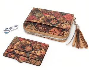 Mały Portfel Korkowy Damski na Karty Dokumenty Wegański z Korka Praktyczny