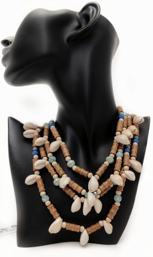 naszyjnik-boho-morski-muszelki-kauri-drewniane-korale-wielorzędowy-beach-wegański-biżuteria-damski-SBagNatural