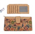 Portfel-korkowy-damski-duży-wegański-z korka-na prezent-lekki-bilonówka-na karty-na dokumenty-ekologiczny-wzorki-portugal-wzór-stemple-podróżnicze-SBagNatural.pl