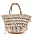 Torebka-Koszyk-Pleciona-Boho-Z Trawy Morskiej-Plażowa-Wegańska-Rustic-z frędzlami-Koronka-duża-pojemna-letnia-wakacyjna-sbagnatural.pl