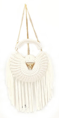 Torebka Makrama Boho Pleciona Sznurkowa Letnia Na Ramię Do Ręki Z Frędzlami Listonoszka Elegancka Na Łańcuszku Na Lato Festiwalowa Wegańska Ekologiczna Kolor Biały SBagNatural.pl